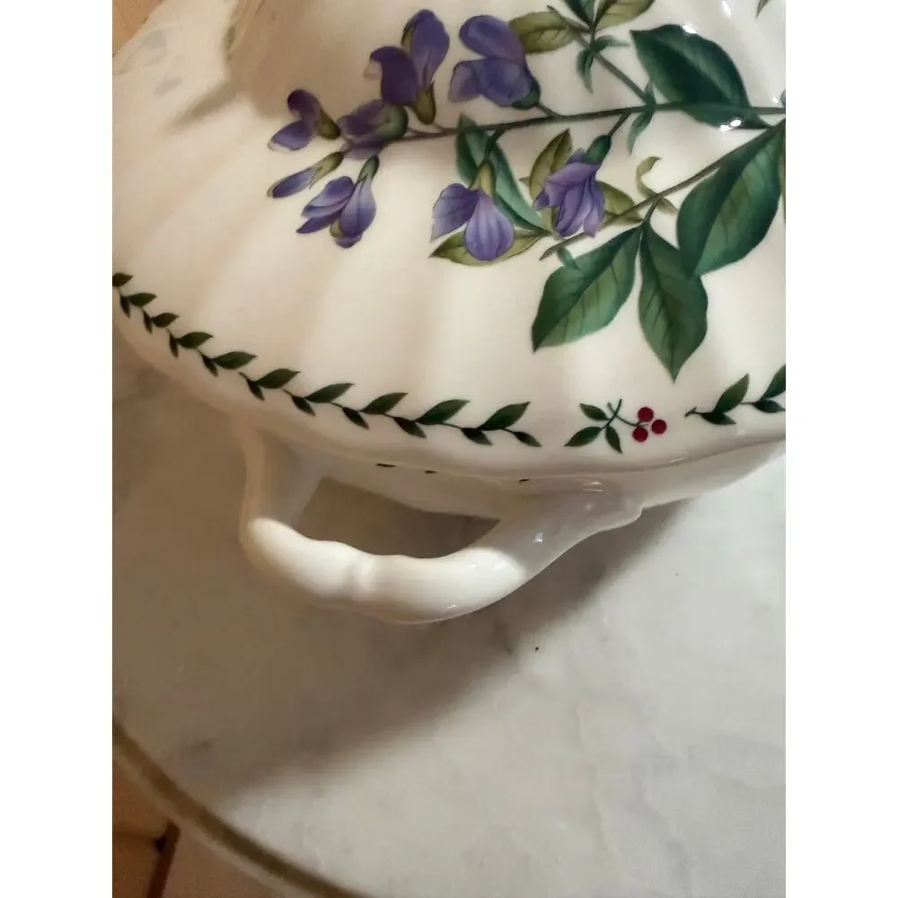 Vintage Mikasa Maxima Summer Symphony Lidded Casserole Server 2.5 Qt